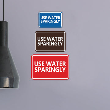 Signs ByLITA Classic Framed Use Water Sparingly Door or Wall Sign | Eco-Friendly Home Signs